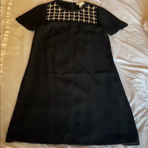 Black Michael Kors short sleeve mini dress
